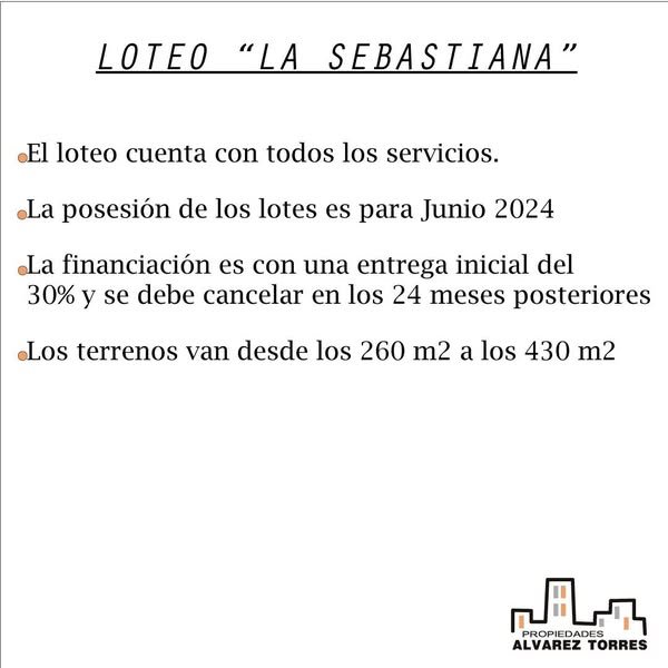 Loteo La Sebastiana