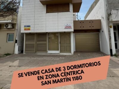 Se Vende Casa De 3 Dormitorios en Zona Céntrica