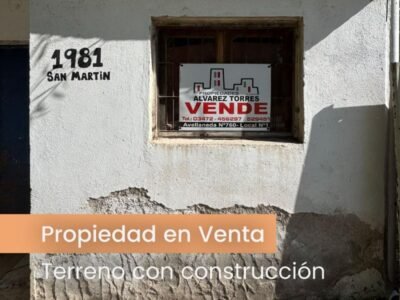 Se Vende Terreno con Construcción en Zona Noroeste