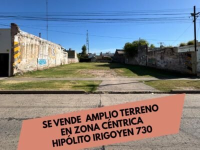 Se Vende Amplio Terreno en Zona Céntrica