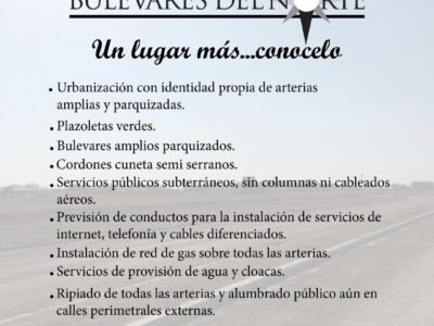 Loteo Bulevares del Norte