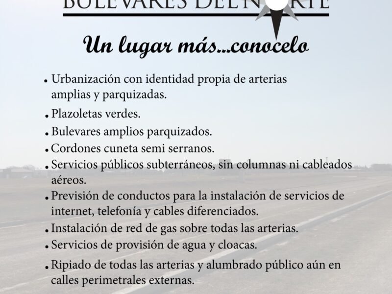 Loteo Bulevares del Norte
