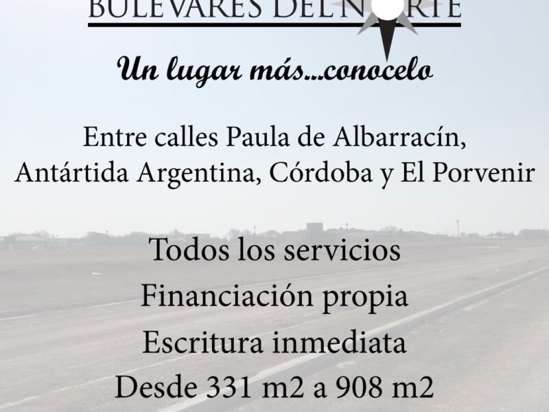 Loteo Bulevares del Norte