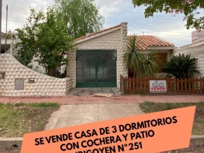 Se Vende Casa de 3 Dormitorios en Zona del Country Club Argentino